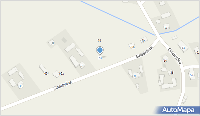 Gnatowice, Gnatowice, 73, mapa Gnatowice