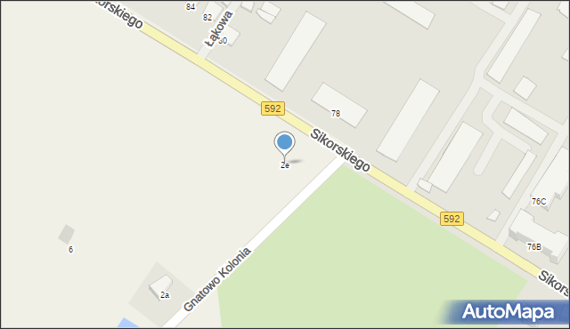 Gnatowo Kolonia, Gnatowo Kolonia, 2e, mapa Gnatowo Kolonia