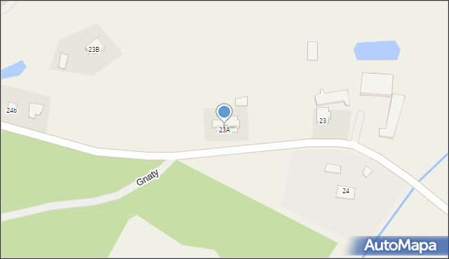 Gnaty, Gnaty, 23A, mapa Gnaty