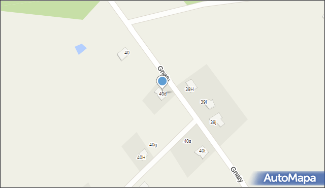 Gnaty, Gnaty, 40d, mapa Gnaty