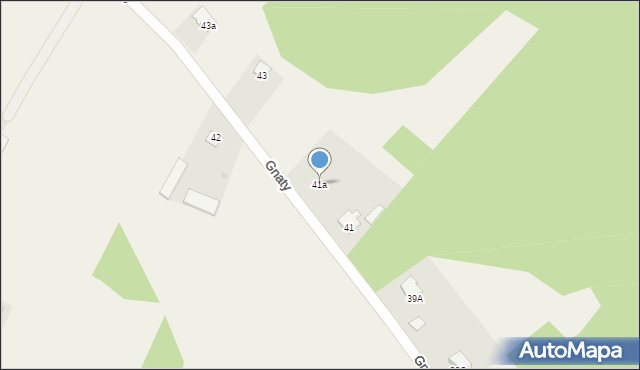 Gnaty, Gnaty, 41a, mapa Gnaty