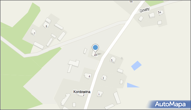 Gnaty, Gnaty, 4A, mapa Gnaty