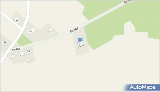 Gnaty, Gnaty, 5e, mapa Gnaty