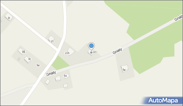 Gnaty, Gnaty, 5f, mapa Gnaty