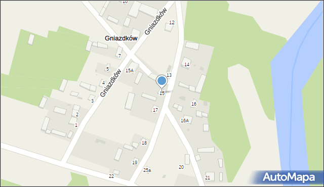 Gniazdków, Gniazdków, 15, mapa Gniazdków