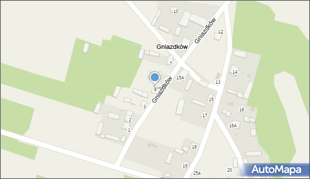 Gniazdków, Gniazdków, 4, mapa Gniazdków