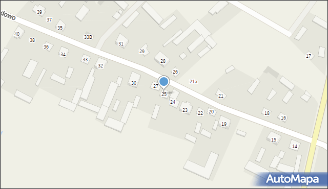 Gniazdowo, Gniazdowo, 25, mapa Gniazdowo