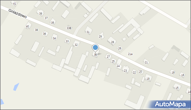 Gniazdowo, Gniazdowo, 30, mapa Gniazdowo