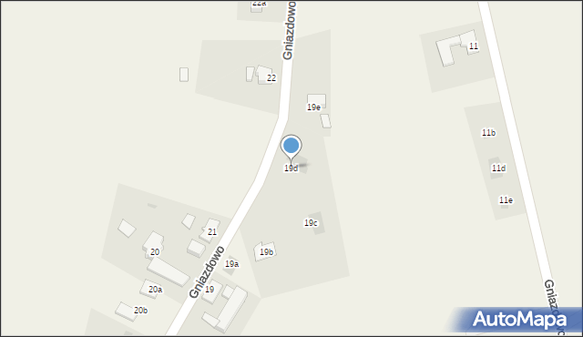 Gniazdowo, Gniazdowo, 19d, mapa Gniazdowo