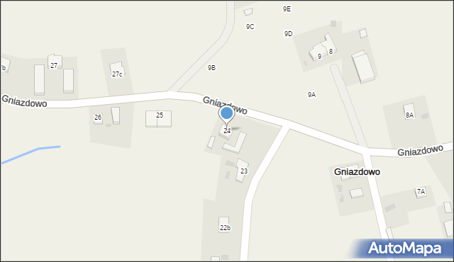 Gniazdowo, Gniazdowo, 24, mapa Gniazdowo