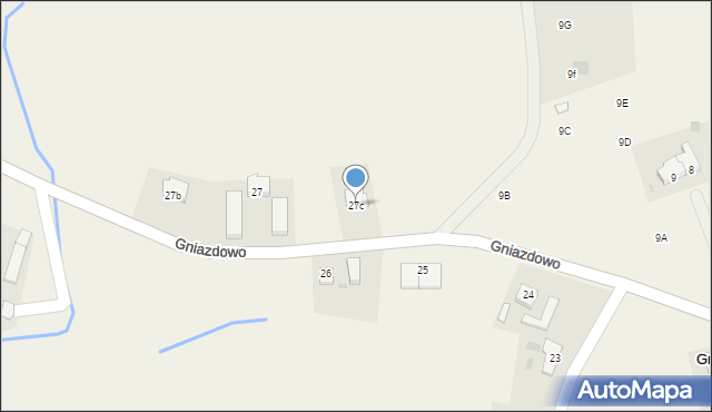 Gniazdowo, Gniazdowo, 27c, mapa Gniazdowo