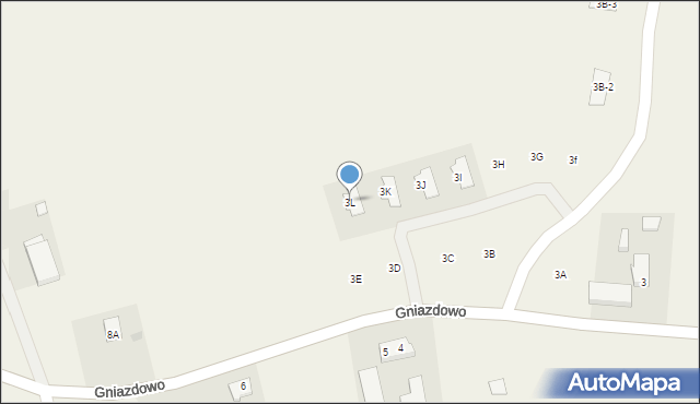 Gniazdowo, Gniazdowo, 3L, mapa Gniazdowo