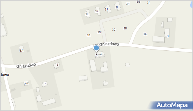 Gniazdowo, Gniazdowo, 5, mapa Gniazdowo