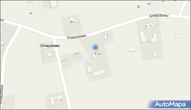 Gniazdowo, Gniazdowo, 7, mapa Gniazdowo