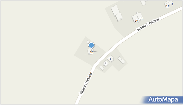 Gniazdowo, Gniazdowo, 20a, mapa Gniazdowo