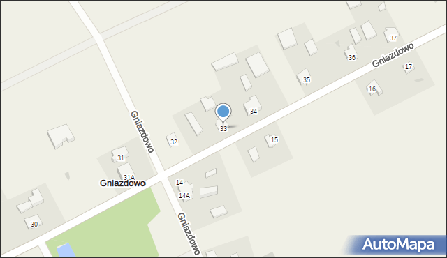 Gniazdowo, Gniazdowo, 33, mapa Gniazdowo