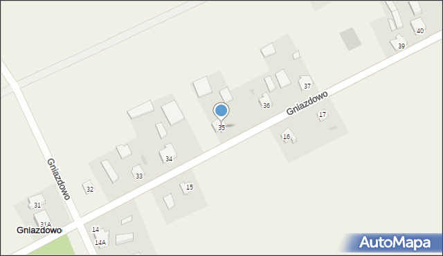 Gniazdowo, Gniazdowo, 35, mapa Gniazdowo