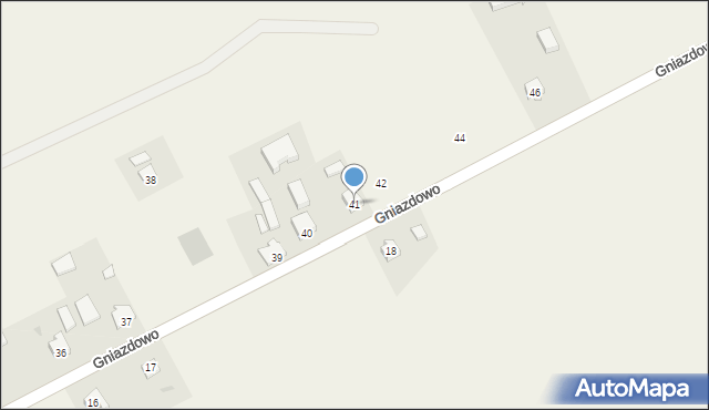Gniazdowo, Gniazdowo, 41, mapa Gniazdowo