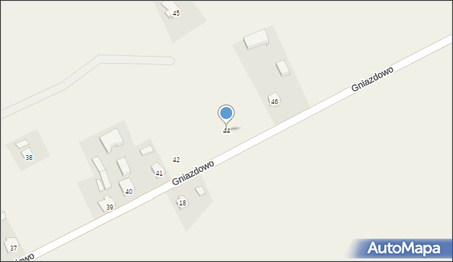 Gniazdowo, Gniazdowo, 44, mapa Gniazdowo