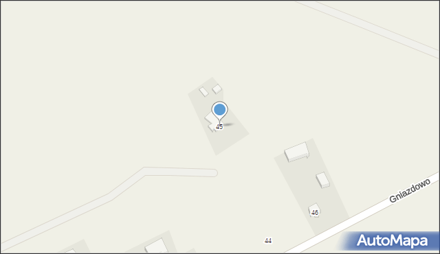 Gniazdowo, Gniazdowo, 45, mapa Gniazdowo