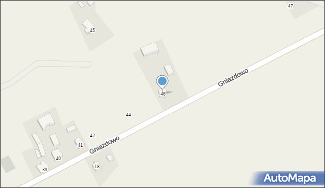 Gniazdowo, Gniazdowo, 46, mapa Gniazdowo