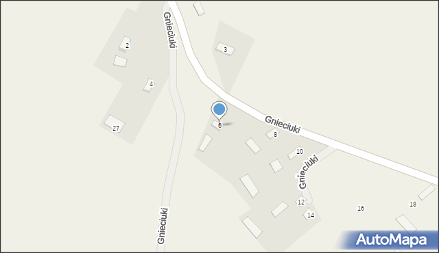 Gnieciuki, Gnieciuki, 6, mapa Gnieciuki