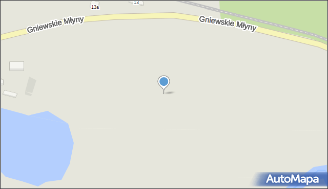 Gniew, Gniewskie Młyny, 15a, mapa Gniew