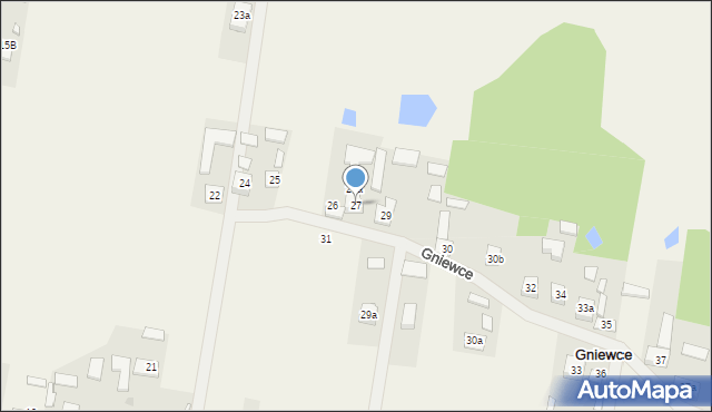 Gniewce, Gniewce, 27, mapa Gniewce