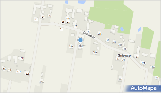 Gniewce, Gniewce, 29d, mapa Gniewce