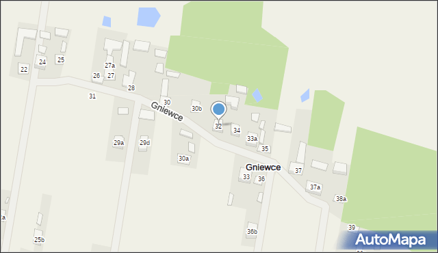 Gniewce, Gniewce, 32, mapa Gniewce