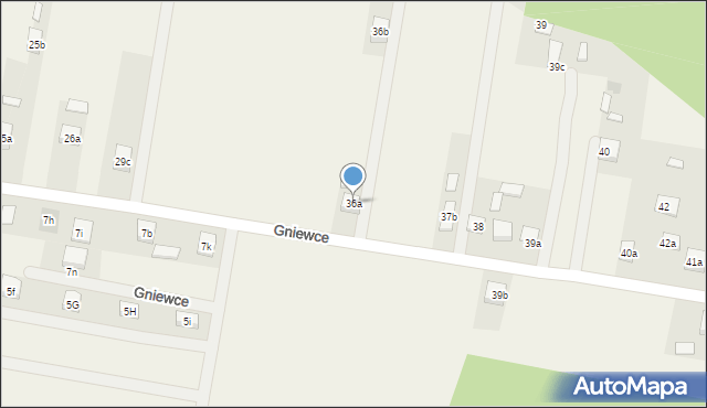 Gniewce, Gniewce, 36a, mapa Gniewce
