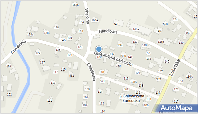 Gniewczyna Łańcucka, Gniewczyna Łańcucka, 120, mapa Gniewczyna Łańcucka