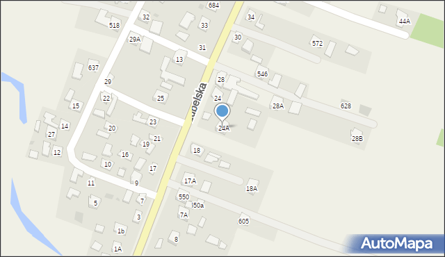 Gniewczyna Łańcucka, Gniewczyna Łańcucka, 24A, mapa Gniewczyna Łańcucka