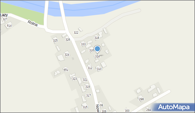 Gniewczyna Łańcucka, Gniewczyna Łańcucka, 314, mapa Gniewczyna Łańcucka