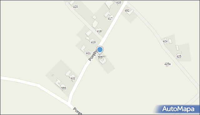 Gniewczyna Łańcucka, Gniewczyna Łańcucka, 505, mapa Gniewczyna Łańcucka