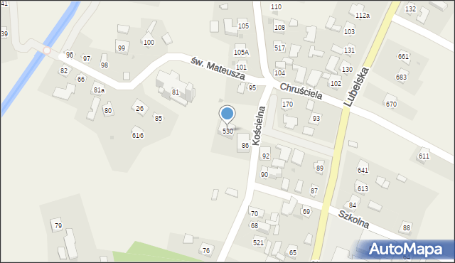 Gniewczyna Łańcucka, Gniewczyna Łańcucka, 530, mapa Gniewczyna Łańcucka