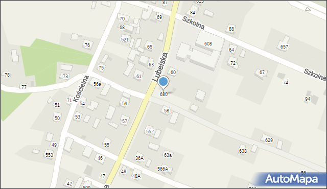 Gniewczyna Łańcucka, Gniewczyna Łańcucka, 680, mapa Gniewczyna Łańcucka