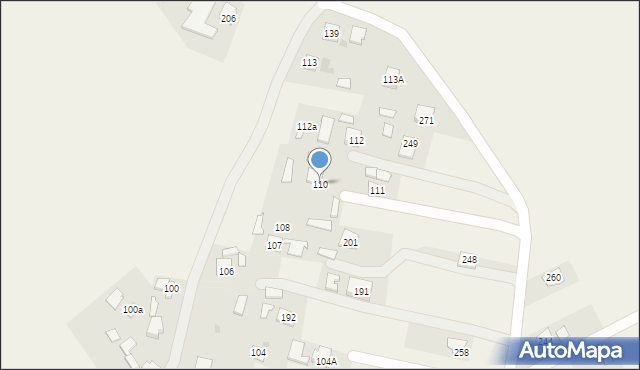 Gniewczyna Tryniecka, Gniewczyna Tryniecka, 110, mapa Gniewczyna Tryniecka