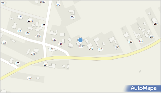 Gniewczyna Tryniecka, Gniewczyna Tryniecka, 143, mapa Gniewczyna Tryniecka