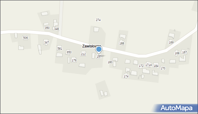 Gniewczyna Tryniecka, Gniewczyna Tryniecka, 157, mapa Gniewczyna Tryniecka