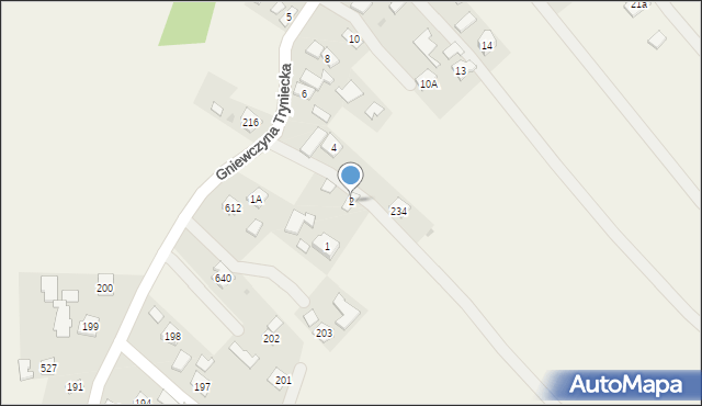 Gniewczyna Tryniecka, Gniewczyna Tryniecka, 2, mapa Gniewczyna Tryniecka