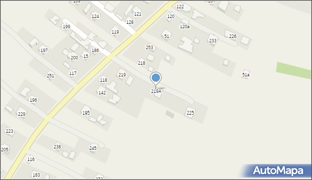 Gniewczyna Tryniecka, Gniewczyna Tryniecka, 219A, mapa Gniewczyna Tryniecka