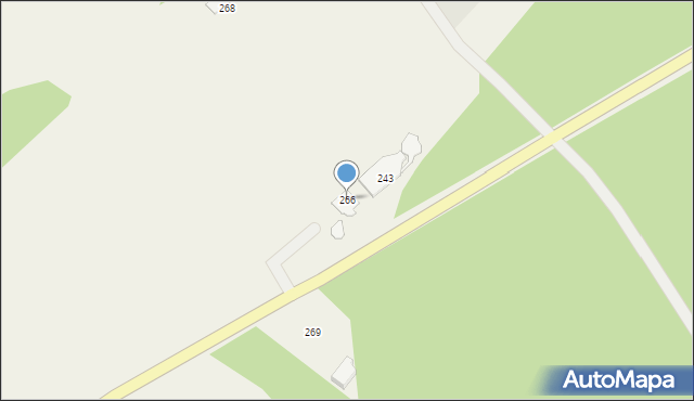 Gniewczyna Tryniecka, Gniewczyna Tryniecka, 266, mapa Gniewczyna Tryniecka