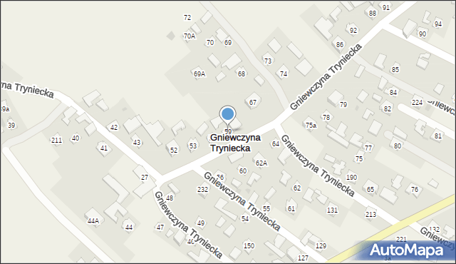 Gniewczyna Tryniecka, Gniewczyna Tryniecka, 59, mapa Gniewczyna Tryniecka