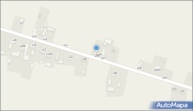 Gniewięcin, Gniewięcin, 108, mapa Gniewięcin