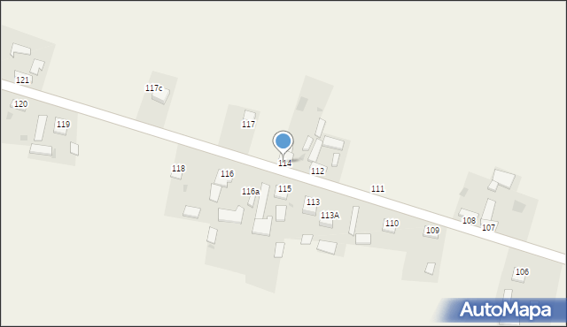 Gniewięcin, Gniewięcin, 114, mapa Gniewięcin