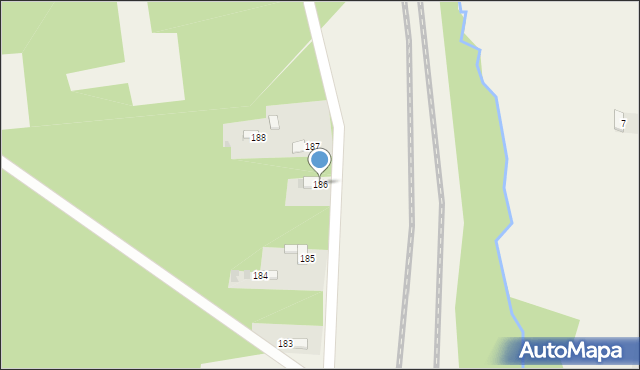 Gniewięcin, Gniewięcin, 186, mapa Gniewięcin