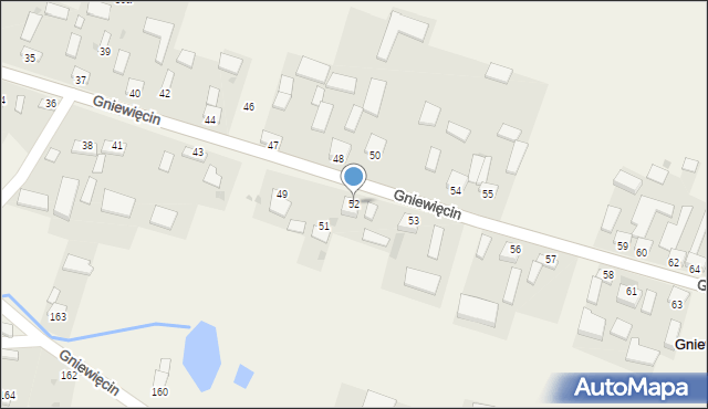 Gniewięcin, Gniewięcin, 52, mapa Gniewięcin