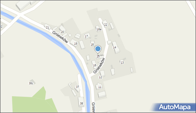 Gniewków, Gniewków, 15, mapa Gniewków