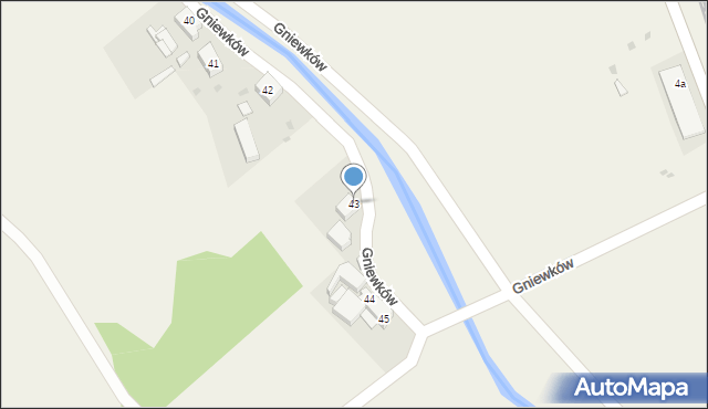 Gniewków, Gniewków, 43, mapa Gniewków